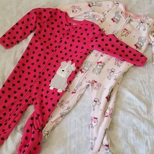 2 pack of Carter's Comfy Girl Footies